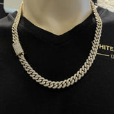 18.00 CT. Diamond Cuban Chain in 10KT Gold - White Carat - USA & Canada